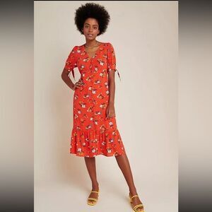 Anthropologie Maeve Eudora Midi Dress Size 16W